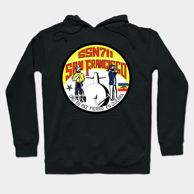 USS San Francisco (SSN 711) wo Txt Hoodie by twix123844